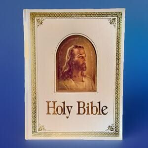 Vtg Bible King James Version Regency 700W Red Letter 1971 White Cover Sealed!